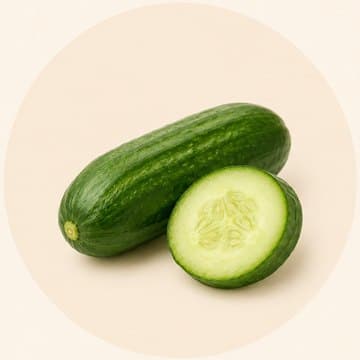 Concombre, ingrédient des jus Nanou Detox